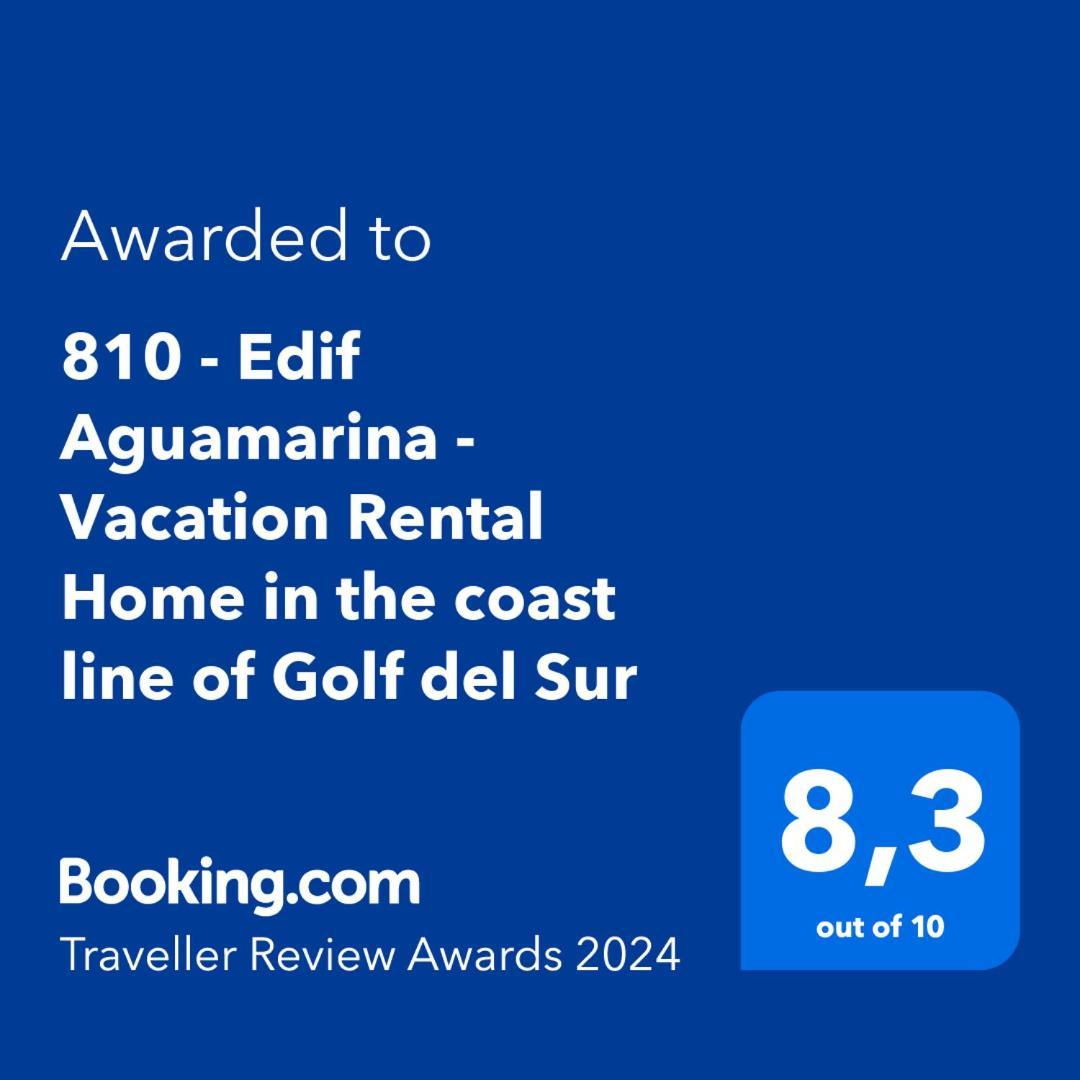 810 - Edif Aguamarina - Vacation Rental Home In The Coast Line Of Golf Del Sur San Miguel de Abona Ngoại thất bức ảnh